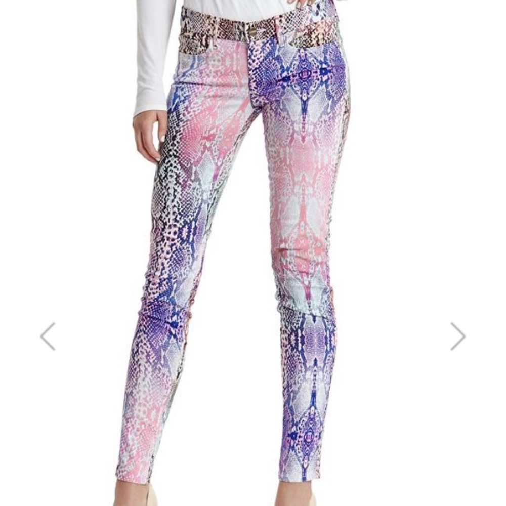 Guess Python Snake Print Skinny Jeans - image 1